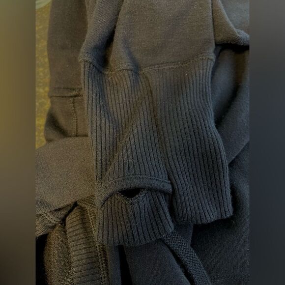 ATHLETA LONG SLEEVE HAYES HOODIE DRESS THUMBHOLES BLACK M - Picture 7 of 10